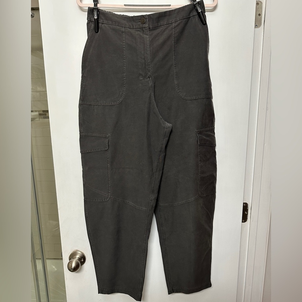 lululemon Faded Black Cropped Cargo Pants - size 10 (ish)